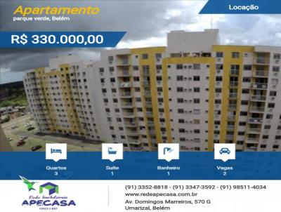 Apartamento para Venda, em Belém, bairro parque verde, 3 dormitórios, 1 banheiro, 1 suíte, 2 vagas